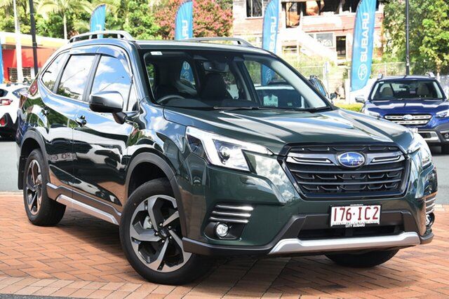 Demo Subaru Forester S5 MY23 2.5i-S CVT AWD Newstead, 2023 Subaru Forester S5 MY23 2.5i-S CVT AWD Cascade Green - Black Trim 7 Speed Constant Variable