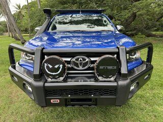 2017 Toyota Hilux GUN126R SR5 Double Cab Nebula Blue 6 Speed Automatic Dual Cab.
