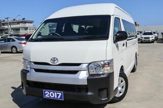 2017 Toyota HiAce TRH223R Commuter High Roof Super LWB White 6 Speed Automatic Bus.