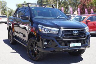 2019 Toyota Hilux GUN126R Rogue Double Cab Black 6 Speed Sports Automatic Utility