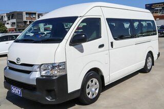 2017 Toyota HiAce TRH223R Commuter High Roof Super LWB White 6 Speed Automatic Bus