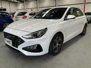 2022 Hyundai i30 PD.V4 MY22 White 6 Speed Automatic Hatchback.