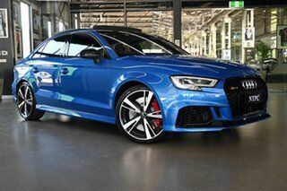 2017 Audi RS 3 8V MY18 S Tronic Quattro Blue 7 Speed Sports Automatic Dual Clutch Sedan.