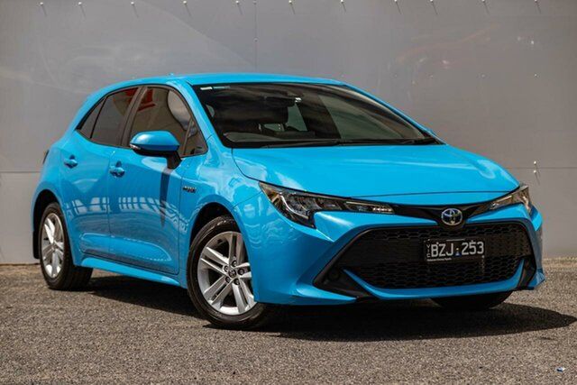 Pre-Owned Toyota Corolla ZWE211R Ascent Sport E-CVT Hybrid Keysborough, 2022 Toyota Corolla ZWE211R Ascent Sport E-CVT Hybrid Blue 10 Speed Constant Variable Hatchback