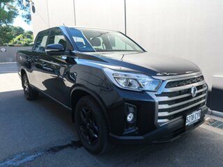 2023 Ssangyong Musso Q261 MY24 Ultimate Luxury Crew Cab Black 6 Speed Sports Automatic Utility.