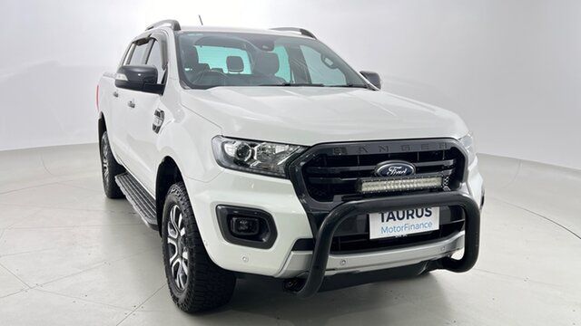 Pre-Loved Ford Ranger PX MkIII 2019.00MY Wildtrak Essendon Fields, 2019 Ford Ranger PX MkIII 2019.00MY Wildtrak White 6 Speed Sports Automatic Double Cab Pick Up