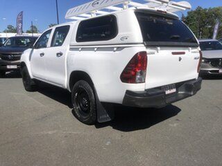 2016 Toyota Hilux GUN125R Workmate Double Cab White 6 Speed Sports Automatic Utility.