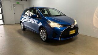 2015 Toyota Yaris NCP130R MY15 Ascent Blue 5 Speed Manual Hatchback.