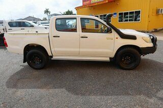 2014 Toyota Hilux KUN26R MY14 SR Double Cab White 5 Speed Manual Utility