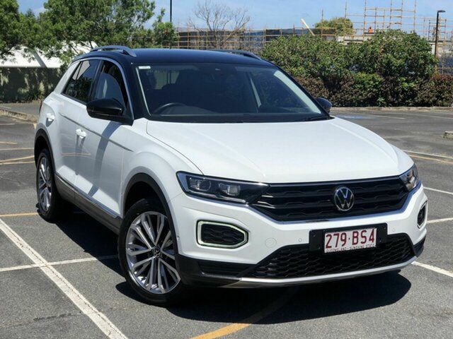Used Volkswagen T-ROC A11 MY21 110TSI Style Chermside, 2021 Volkswagen T-ROC A11 MY21 110TSI Style White 8 Speed Sports Automatic Wagon