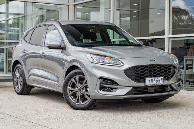 Used Ford Escape ZH 2023.25MY ST-Line Ferntree Gully, 2023 Ford Escape ZH 2023.25MY ST-Line Silver, Chrome 8 Speed Sports Automatic SUV