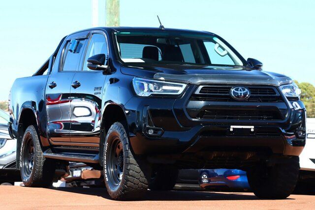 Used Toyota Hilux GUN126R SR5 Double Cab Victoria Park, 2020 Toyota Hilux GUN126R SR5 Double Cab Black 6 Speed Sports Automatic Utility