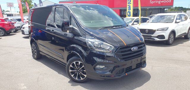 Used Ford Transit Custom VN 2020.50MY 320S (Low Roof) Sport Springwood, 2020 Ford Transit Custom VN 2020.50MY 320S (Low Roof) Sport Black 6 Speed Automatic Van