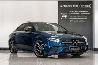 2022 Mercedes-Benz A-Class V177 802+052MY A180 DCT Denim Blue 7 Speed Sports Automatic Dual Clutch.