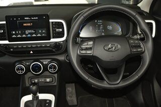 2023 Hyundai Venue QX.V5 MY23 Elite Abyss Black + Chalk White Ttr 6 Speed Automatic Wagon