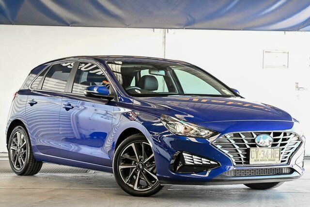Used Hyundai i30 PD.V4 MY21 Active Laverton North, 2020 Hyundai i30 PD.V4 MY21 Active Blue 6 Speed Sports Automatic Hatchback