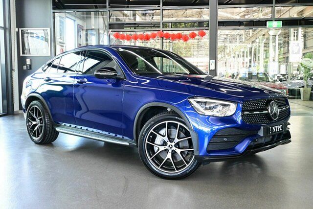 Used Mercedes-Benz GLC-Class C253 801MY GLC300 Coupe 9G-Tronic 4MATIC North Melbourne, 2020 Mercedes-Benz GLC-Class C253 801MY GLC300 Coupe 9G-Tronic 4MATIC Blue 9 Speed Sports Automatic
