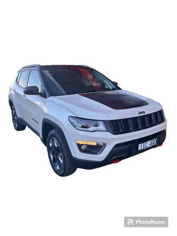 Pre-Owned Jeep Compass M6 MY18 Trailhawk Swan Hill, 2017 Jeep Compass M6 MY18 Trailhawk White 9 Speed Automatic Wagon