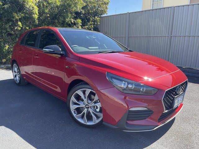 Used Hyundai i30 PD.V4 MY22 N Line D-CT Premium Devonport, 2022 Hyundai i30 PD.V4 MY22 N Line D-CT Premium Fiery Red 7 Speed Sports Automatic Dual Clutch