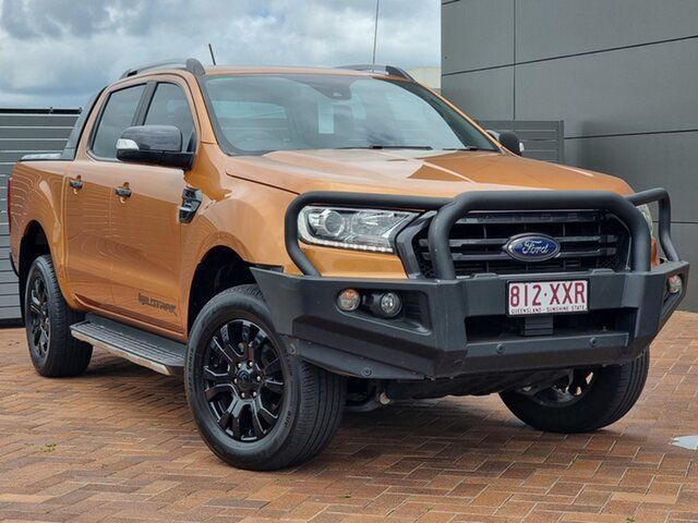 Used Ford Ranger PX MkIII 2019.00MY Wildtrak Toowoomba, 2018 Ford Ranger PX MkIII 2019.00MY Wildtrak Orange 10 Speed Sports Automatic Utility