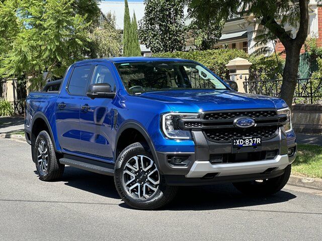 Used Ford Ranger PY 2024.00MY Sport Hyde Park, 2023 Ford Ranger PY 2024.00MY Sport Blue Lightning 10 Speed Sports Automatic Double Cab Pick Up