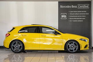 2022 Mercedes-Benz A-Class W177 802MY A180 DCT Sun Yellow 7 Speed Sports Automatic Dual Clutch.