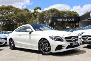 2019 Mercedes-Benz C-Class C205 809MY C200 9G-Tronic White 9 Speed Sports Automatic Coupe.