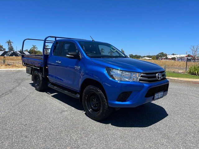 Used Toyota Hilux GUN126R SR (4x4) Wangara, 2016 Toyota Hilux GUN126R SR (4x4) Blue 6 Speed Manual X Cab Utility