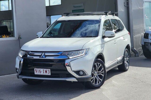 Used Mitsubishi Outlander ZK MY17 LS 2WD Safety Pack Albion, 2017 Mitsubishi Outlander ZK MY17 LS 2WD Safety Pack White 6 Speed Constant Variable Wagon