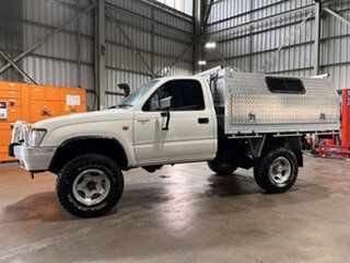 1999 Toyota Hilux RZN169R White 5 Speed Manual Cab Chassis