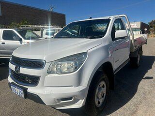 2012 Holden Colorado RG LX (4x2) White 6 Speed Automatic Cab Chassis.