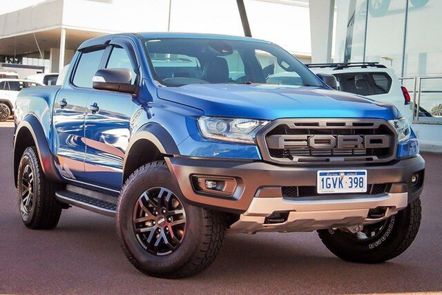 Pre-Owned Ford Ranger PX MkIII 2019.00MY Raptor Wangara, 2019 Ford Ranger PX MkIII 2019.00MY Raptor Dynamic Blue 10 Speed Sports Automatic Double Cab Pick Up