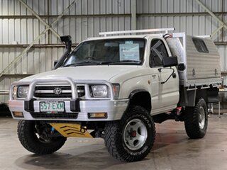1999 Toyota Hilux RZN169R White 5 Speed Manual Cab Chassis