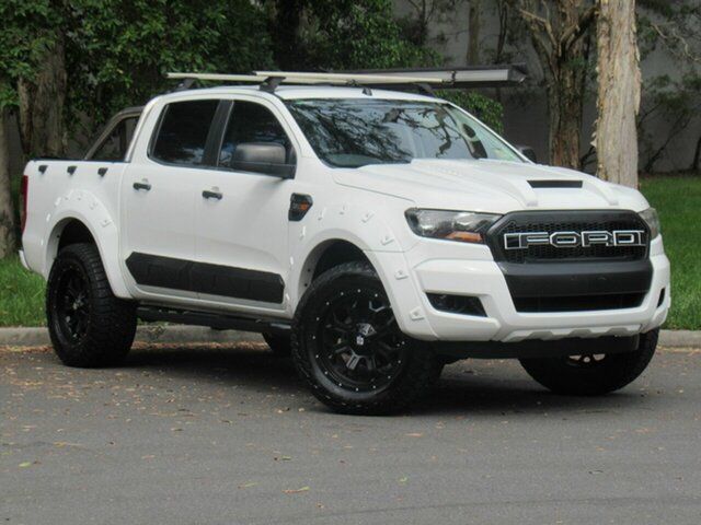 Used Ford Ranger PX MkII XL Hi-Rider Slacks Creek, 2015 Ford Ranger PX MkII XL Hi-Rider White 6 Speed Sports Automatic Cab Chassis