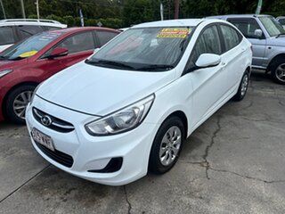 2016 Hyundai Accent RB3 MY16 Active White 6 Speed Constant Variable Sedan