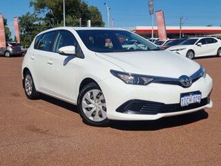 2017 Toyota Corolla ZRE182R Ascent S-CVT Glacier White 7 Speed Constant Variable Hatchback.