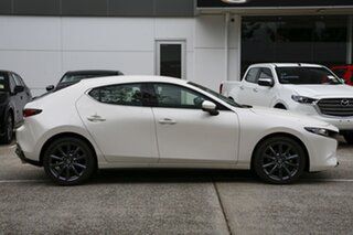2023 Mazda 3 BP2HLA G25 SKYACTIV-Drive GT Snowflake White Pearl 6 Speed Sports Automatic Hatchback.
