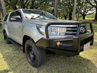 2016 Toyota Hilux GUN126R SR Double Cab Silver Sky 6 Speed Sports Automatic Utility.