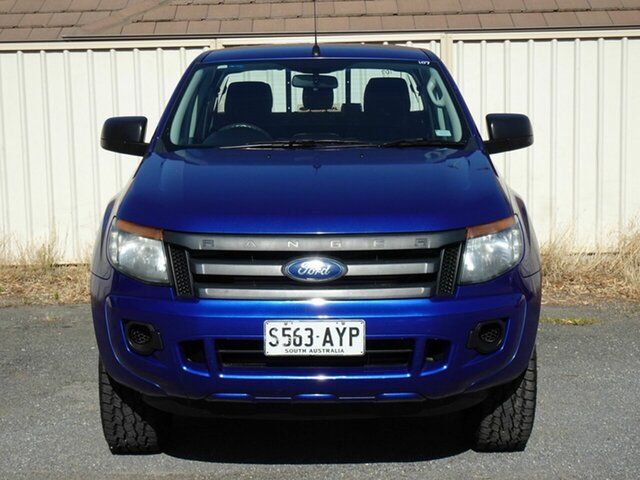 Used Ford Ranger PX XL 2.2 Hi-Rider (4x2) Enfield, 2013 Ford Ranger PX XL 2.2 Hi-Rider (4x2) Blue 6 Speed Manual Crew Cab Pickup