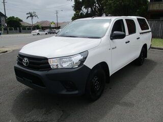 2018 Toyota Hilux TGN121R MY19 Workmate White 6 Speed Automatic Double Cab Pick Up