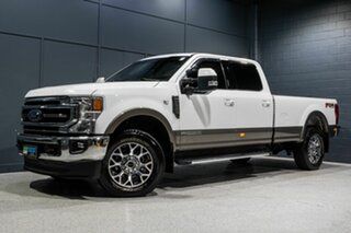 2022 Ford F250 4TH GEN SUPERDU Lariat FX4 White 10 Speed Automatic Dual Cab.
