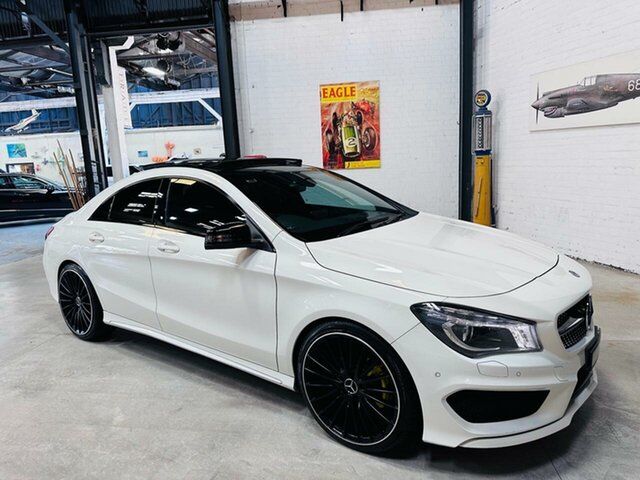 Used Mercedes-Benz CLA-Class C117 806MY CLA200 d DCT Port Melbourne, 2015 Mercedes-Benz CLA-Class C117 806MY CLA200 d DCT White 7 Speed Sports Automatic Dual Clutch