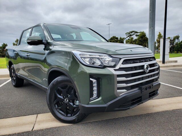 Demo Ssangyong Musso Q261 MY24 Ultimate Luxury Crew Cab Hampstead Gardens, 2023 Ssangyong Musso Q261 MY24 Ultimate Luxury Crew Cab Amazonian Green 6 Speed Sports Automatic