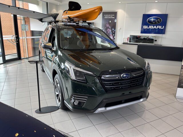 New Subaru Forester S5 MY24 2.5i-S CVT AWD Newstead, 2023 Subaru Forester S5 MY24 2.5i-S CVT AWD Cascade Green-Platinum Trim 7 Speed Constant Variable