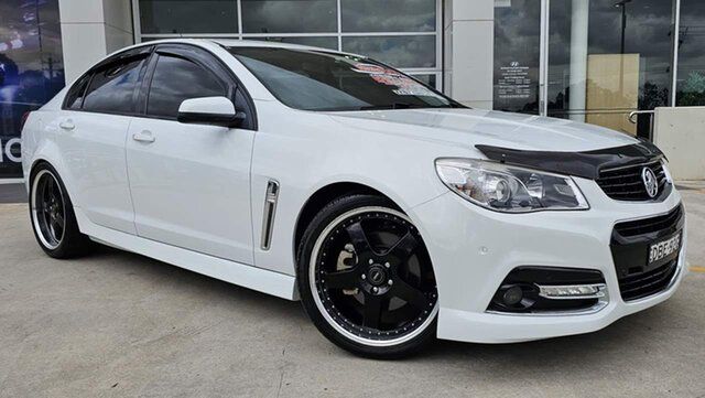 Used Holden Commodore VF MY15 SS Storm Liverpool, 2015 Holden Commodore VF MY15 SS Storm Heron White 6 Speed Manual Sedan