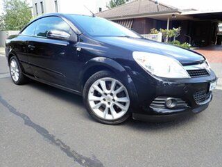 2007 Holden Astra AH Twin TOP Black 4 Speed Automatic Convertible.