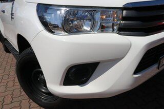 2017 Toyota Hilux GUN136R SR Double Cab 4x2 Hi-Rider Glacier White 6 Speed Manual Utility