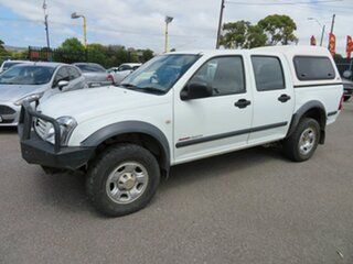2003 Holden Rodeo White 5 Speed Manual Dual Cab.