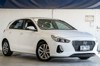 2018 Hyundai i30 PD MY18 Active White 6 Speed Sports Automatic Hatchback.