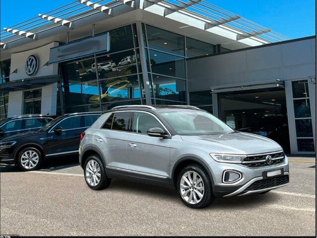 Demo Volkswagen T-ROC D11 MY24 110TSI Style Botany, 2023 Volkswagen T-ROC D11 MY24 110TSI Style Silver 8 Speed Sports Automatic Wagon